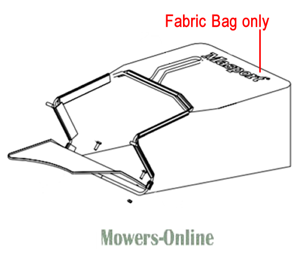 0od2gaklsfo.png - Mowers Online Fabric bag for lawn mower grass collection