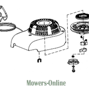 Lawn mower engine clutch assembly diagram