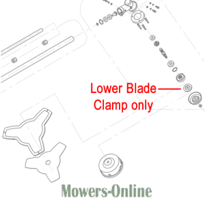 Lower blade clamp replacement parts diagram