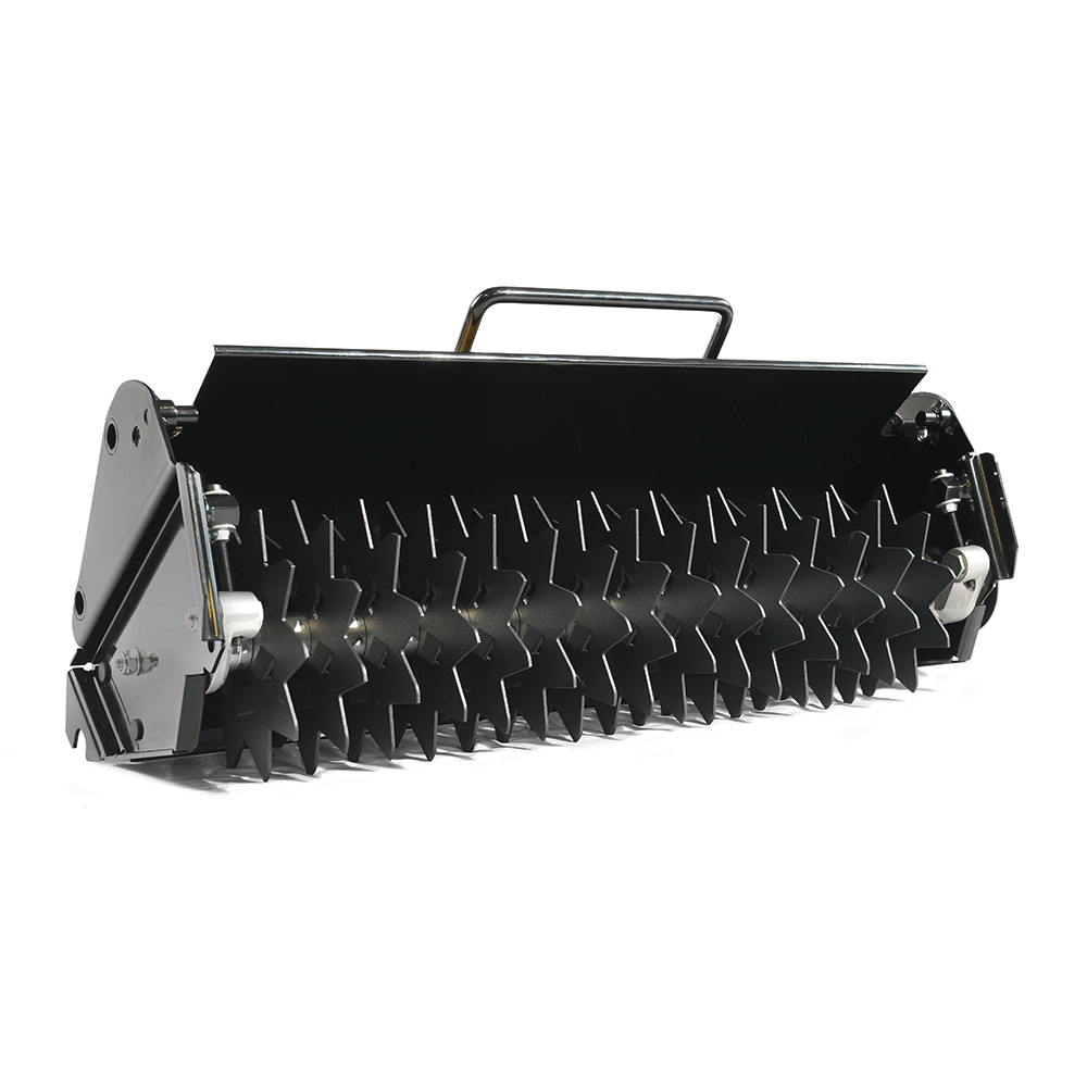 21upxekjoyj.png - Mowers Online Black dethatcher attachment for lawn mower