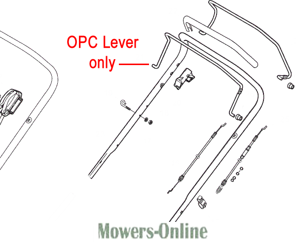 22vowpqxepp.png - Mowers Online OPC Lever replacement parts diagram