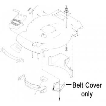 C - Mowers Online Lawn mower belt cover assembly diagram
