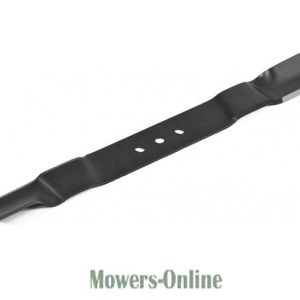 Lawn mower cutting blade with mounting holes