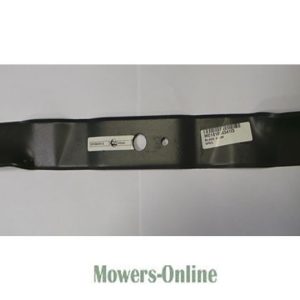 Lawn mower blade with mounting hardware