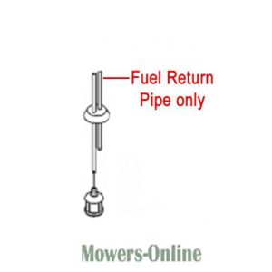 Fuel return pipe assembly for lawn mower
