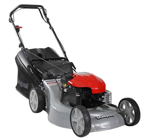 3sbutzmxv5k.jpg - Mowers Online Red and silver self-propelled lawn mower