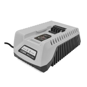 Power tool battery charger with dual slots