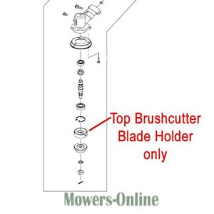 Top brushcutter blade holder parts diagram