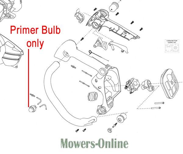 P - Mowers Online Lawn mower engine primer bulb diagram
