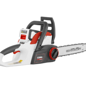 Cobra electric chainsaw with red accents