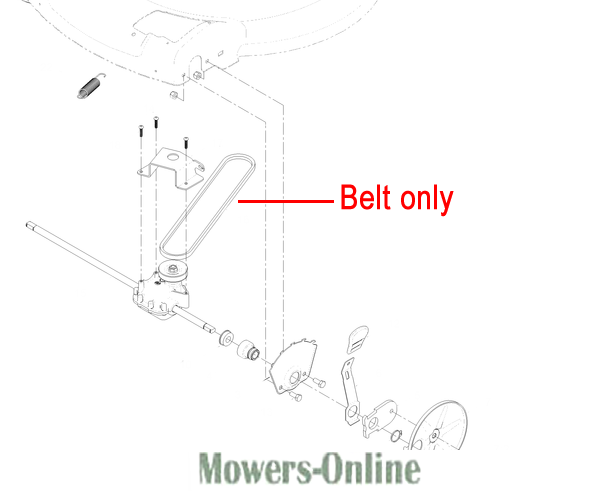 4s3har2trt2.png - Mowers Online Lawn mower belt replacement parts diagram