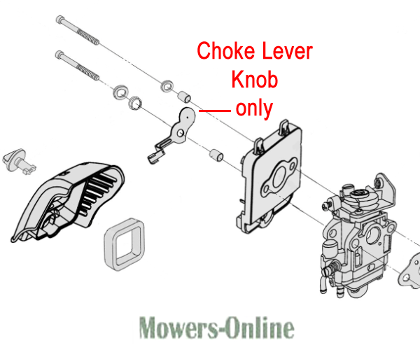 4zezbwn23wx.png - Mowers Online Choke lever knob for small engine carburetor