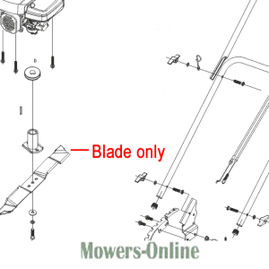 Lawn mower blade assembly diagram parts