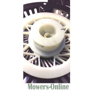 Lawn mower pull cord recoil starter assembly