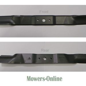 Lawn mower blade front and rear views