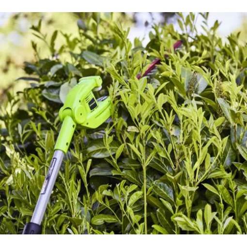 aixmqa10enp.jpg - Mowers Online Cordless hedge trimmer in garden shrubs