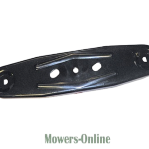 Black guitar pickup guard with mounting holes