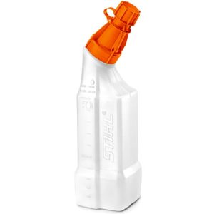 Toilet bowl cleaner bottle with orange cap