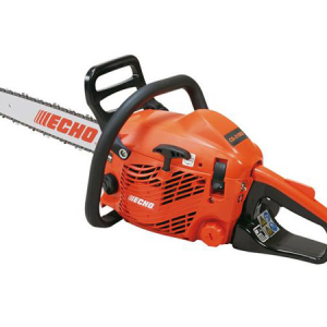 ECHO chainsaw with orange housing
