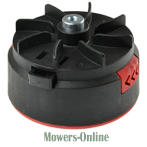 Lawn mower engine cooling fan head