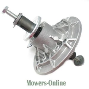 Lawn mower blade brake assembly with shaft