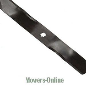 Lawn mower blade with center hole