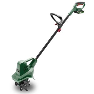 Electric cordless string trimmer with edger attachment