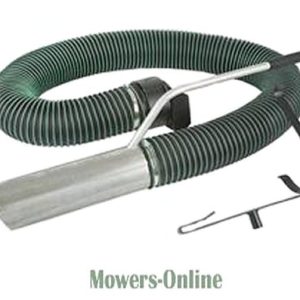 Flexible vacuum hose with metal nozzle attachment