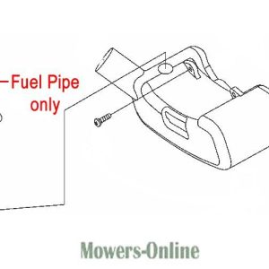 Fuel pipe assembly diagram for lawn mower