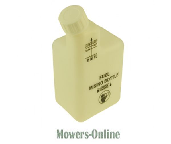 P - Mowers Online Fuel mixing bottle with measuring shuttle