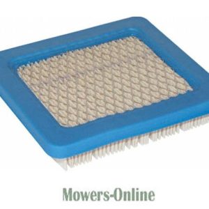 Blue rectangular lawn mower air filter