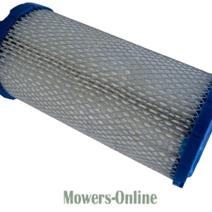 Cylindrical air filter with blue end caps