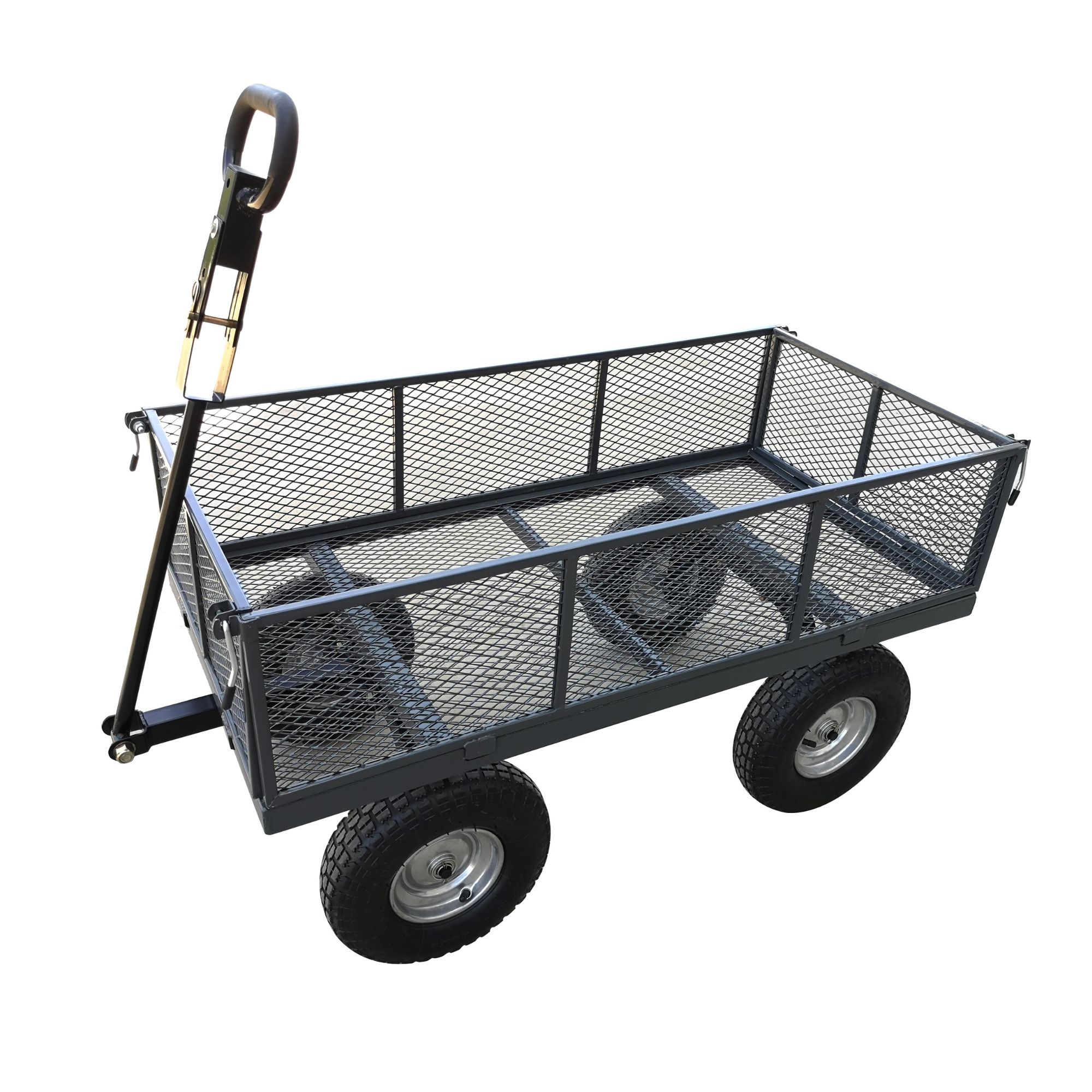 grpea4bxlnh.jpg - Mowers Online Steel mesh garden cart with pneumatic wheels