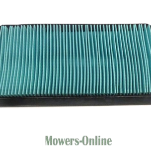 Pleated rectangular air filter with black frame