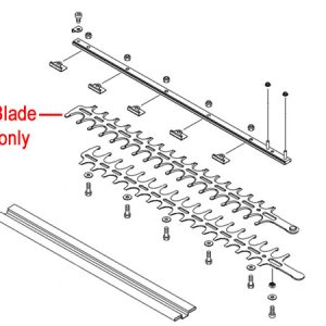 Hedge trimmer blade assembly diagram parts