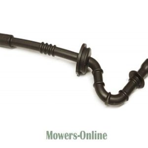 Lawn mower engine fuel line assembly
