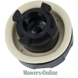 Lawn mower deck pulley assembly