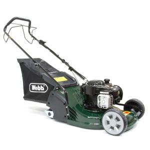 Webb self-propelled lawn mower with engine