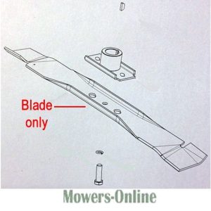 Lawn mower blade replacement part diagram