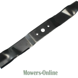 Lawn mower blade with two holes