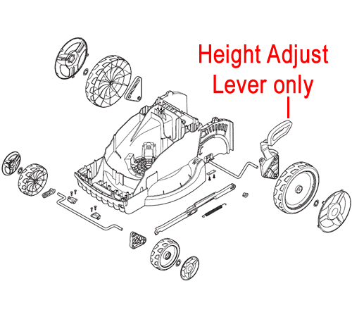 j40y1sumt50.png - Mowers Online Stroller parts diagram with height adjust lever
