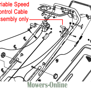 Variable speed control cable assembly diagram