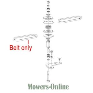Lawn mower belt replacement parts diagram