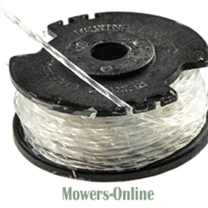 Trimmer head spool with cutting line
