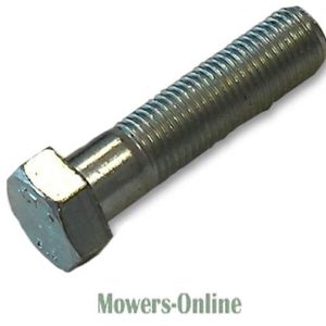 Hex head bolt with threaded shaft