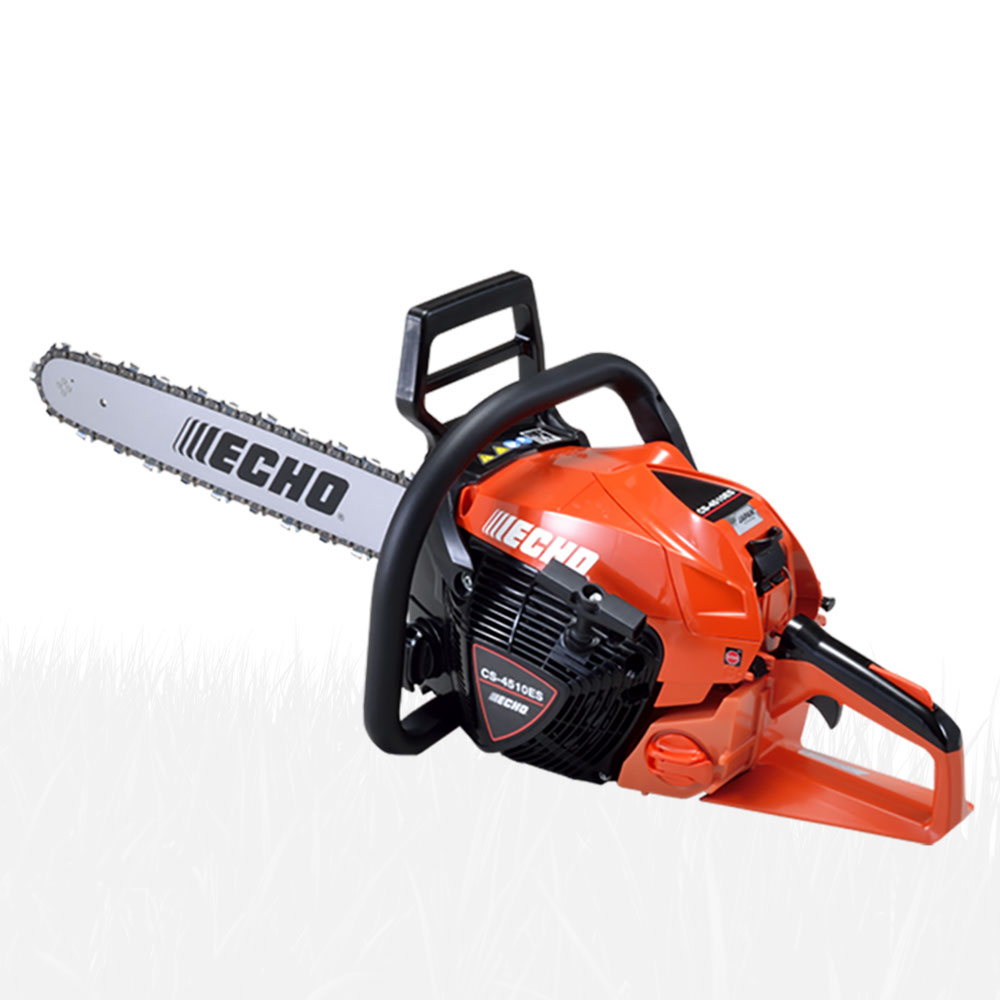 kkzhu5cpxmc-1.jpg - Mowers Online ECHO chainsaw with orange and black housing