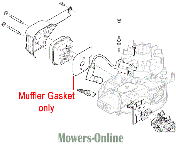 krn0aqszy43.png - Mowers Online Muffler gasket engine parts diagram