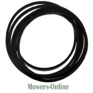 Black rubber drive belt for lawn mower