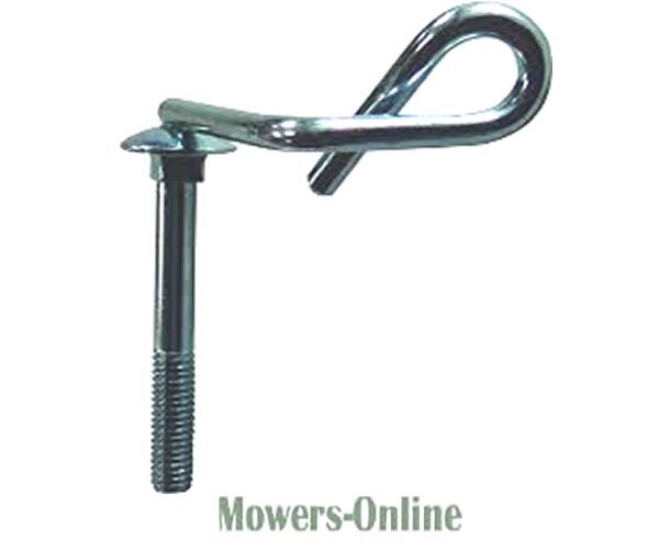 P - Mowers Online Eye bolt with threaded shaft and hook