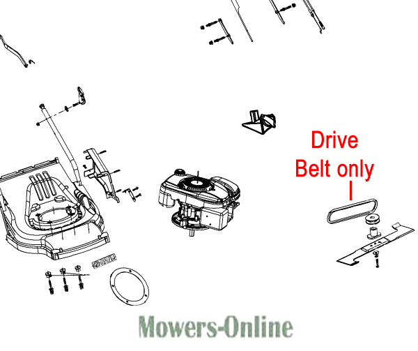 ljweixs0mhh.png - Mowers Online Drive belt parts diagram for lawn mower engine